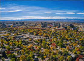 Ariel view of Aurora Colorado