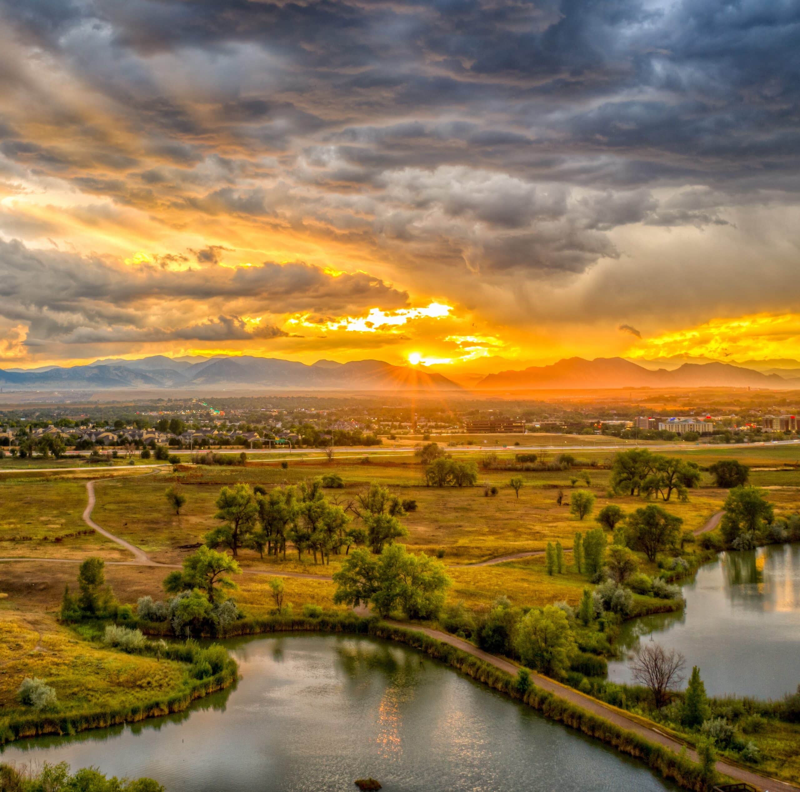 Sunset over Westminster Colorado